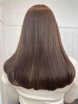 ナンバー エミライ 溝の口(N° emirai) 大人かわいいくびれミディーラベンダーインナーカラー