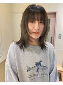ミディアム×レイヤーカット×マッシュ