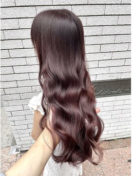 レーヴバイロンド 仙台(Reve by Lond) 髪質改善 縮毛矯正 レイヤー ウルフ 韓国 前髪 ピンクブラウン