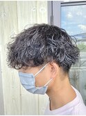 波巻きスパイラル/メンズパーマ/ツイストスパイラルパーマ