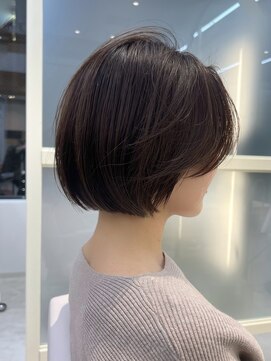 アフロートリノ(AFLOAT Leino) 【修】20代30代40代◎透明感カラー×韓国切りぱなしボブ