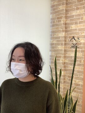 アズ As 美容室 素材を活かしたカットスタイル