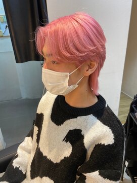 インク サカエ(inq sakae) メンズ/韓国ウルフ/ピンク