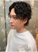 ツイストスパイラルパーマメンズカットメンズショート札幌大通