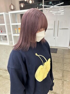クリアーオブヘアー 池下店(clear OF HAIR) pail pink color