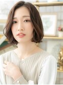 ■大人フガーリーモードかきあげボブパーマ23志木20代30代40代