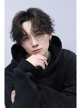 リップスヘアー 梅田アネックス(LIPPS hair) 波巻きセンターパートウルフ