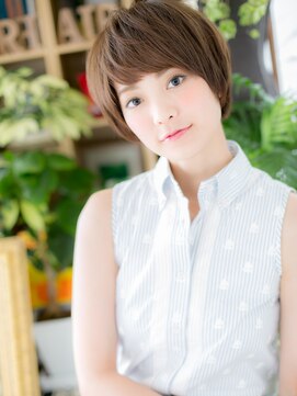 カバーヘア ブリス 志木南口駅前店(COVER HAIR bliss) 大人可愛いくすみカラー丸みショートマッシュh3志木20代30代40代