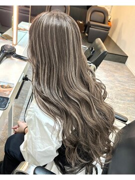 ブレンド 渋谷(BLend) 前髪アンブレラカラーこなれミディイメチェンウェーブパーマ