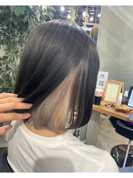 エガオ 藤沢店(EGAO) ホワイトベージュインナーカラー