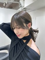 ヴィオットバイサロン(Viot by Salon)&nbsp;小顔ブリーチなし黒髪ネビージュワンレンローレイヤーボブルフ