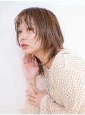 小顔美人ミディアムレイヤー/サイドバング［花小金井］