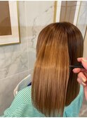 髪質改善＊ロングレイヤーグレーベージュ＊美髪【Zina船橋】