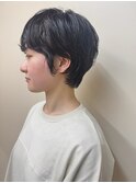 簡単ヘアセット！イメチェン美髪黒髪くせ毛風ショート　恵比寿