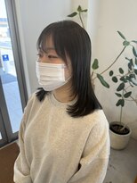 ジジ 宇都宮(Gigi)&nbsp;顔周りレイヤーカット＆オリーブグレージュ