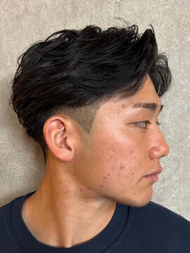 ノーエン(noen) 佐賀センタパートニュアンスパーマツーブロックメンズパーマ