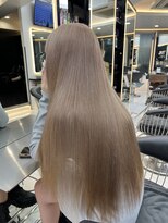 ラピス 渋谷本店(Lapis) ミルクティーベージュ/髪質改善/ストレートヘア/艶髪/ハイトーン