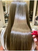 酸性ストレート＋髪質改善トリートメント