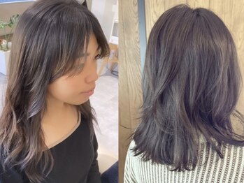 ムジカ(MUSICA)の写真/【鴨池】大人女性からの支持率◎髪のダメージを最小限に艶やかな仕上がりを。気になる白髪も自然なstyleに*