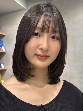 シャルムバイケンジ(Charm.by KENJE) 30代40代50代外ハネミディアムレイヤー髪質改善酸性ストレート