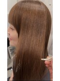 髪質改善カラー透明感トーンアップ