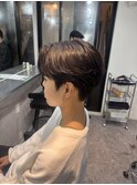 短めセンターパート