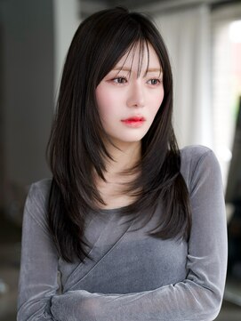 レノラ 本町(LENORA) ☆黒髪クラゲヘアーオリーブグレー小顔ココアベージュ韓国ヘア