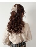 ブリーチなしカラー/ヘアアレンジ/ヘアセット/福岡/10代20代30代