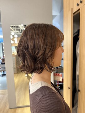 クラッチ 梅田茶屋町店(CLUTCH) ゆるふわボブパーマ♪コテ巻き風で楽して可愛い