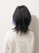 トップヘアー 大元店(TOP HAIR)&nbsp;20代パープルインナーカラーハッシュレイヤー