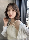 韓国風くびれ外ハネボブ×顔まわりレイヤー