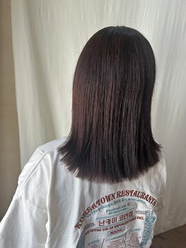 ココカラヘアー ニコ(cococara hair nico) オレンジブラウン/ミディアムボブ/トリートメント