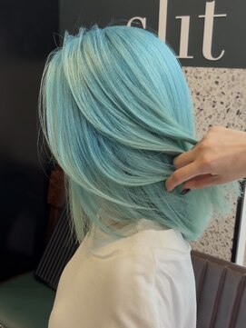 スリット(slit) ターコイズブルー×ミント
