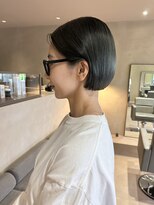 ロウROW)&nbsp;ワンブリーチしてモスグリーン