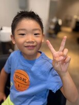 エムエイチザバーバー 本町(MH THE BARBER) キッズ爽やかスパイキーショート【北浜・淀屋橋】