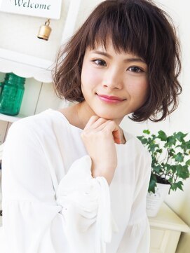 ヘア ジュレ ドゥ(hair jurer deux) 【ヘアジュレドゥ 花井】 ナチュラルカワイイ☆ミディアムボブ