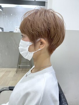 オウル(Owll) 【Owll】マッシュベリーショート　透明感ピンクベージュカラー