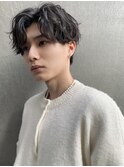 ◇センターパート ニュアンスパーマ 韓国ヘア トランクスヘア