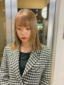 アルカナ 原宿表参道(ARCANA) ブロンド ベージュ 切りっぱなし