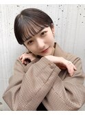 ☆小顔ショート　黒髪　大人可愛い