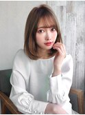 前髪パーマワンカールボブレイヤーカットデジタルパーマ20代30代