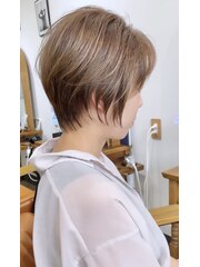 [Hair Make I`ll 奈良]リモーブカラーショート1
