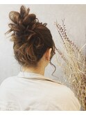 おだんご　シニヨン　アップ