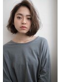 ☆くびレイヤーエモージュデザインカラーシルキーベージュミディ