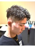 バーバースタイル スキンフェード ショートパーマ