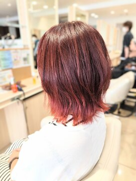 アッシュ 横浜瀬谷店(Ash) レイヤーボブ×グラデーションカラー