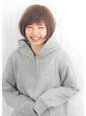 ナチュラルボブ×黒髪ボブ×大人ショートボブ 20代30代40代　m08