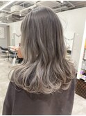 秋カラーにアッシュグレージュ！エアータッチバレイヤージュ