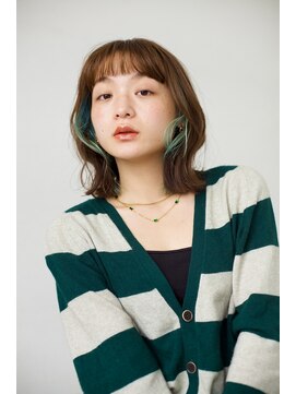 ジェミニ 大津 瀬田店(Gemini) 黒髪カタロググレーベージュレイヤーロングアッシュカラー