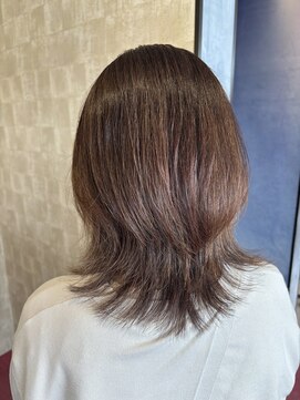 アース 鈴鹿店(HAIR&MAKE EARTH) ナチュラルストレート×ミディアムウルフ